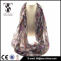 2015 printed fashion women design scarf bright color infinity scarf